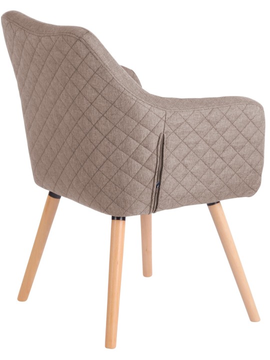 Chaise de salle à manger Gent tissu natura, taupe Chaise de salle à manger Gent tissu natura, taupe