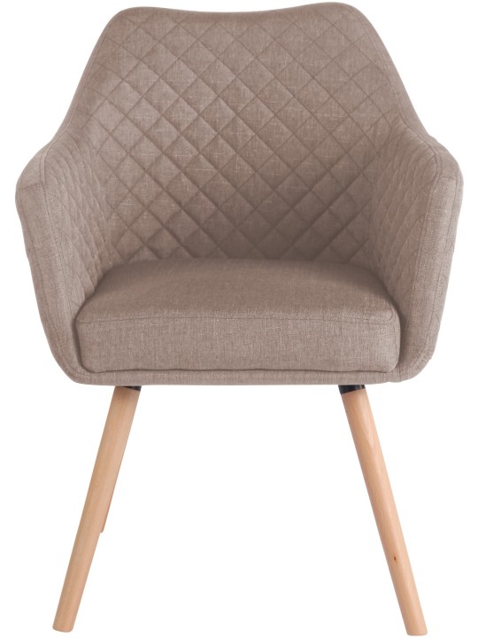 Chaise de salle à manger Gent tissu natura, taupe Chaise de salle à manger Gent tissu natura, taupe
