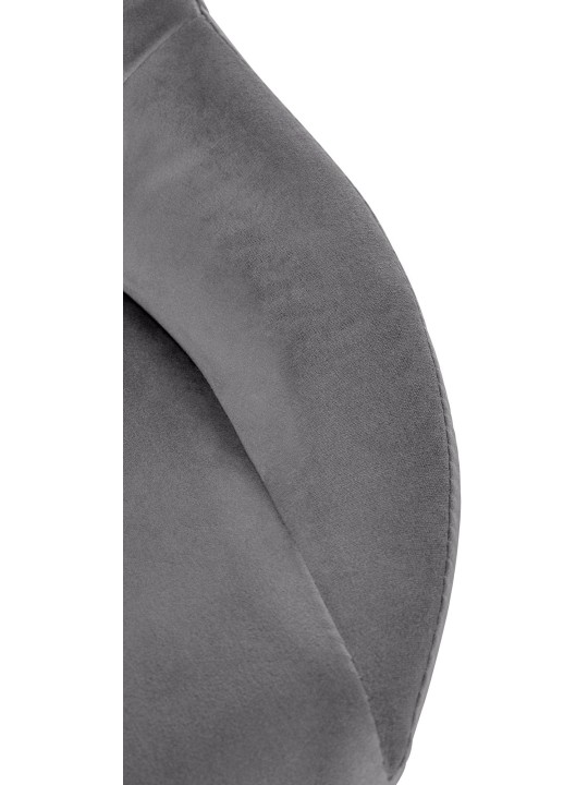 Lot de 2 tabourets de bar Milet Velours G, gris foncé Lot de 2 tabourets de bar Milet Velours G, gris foncé