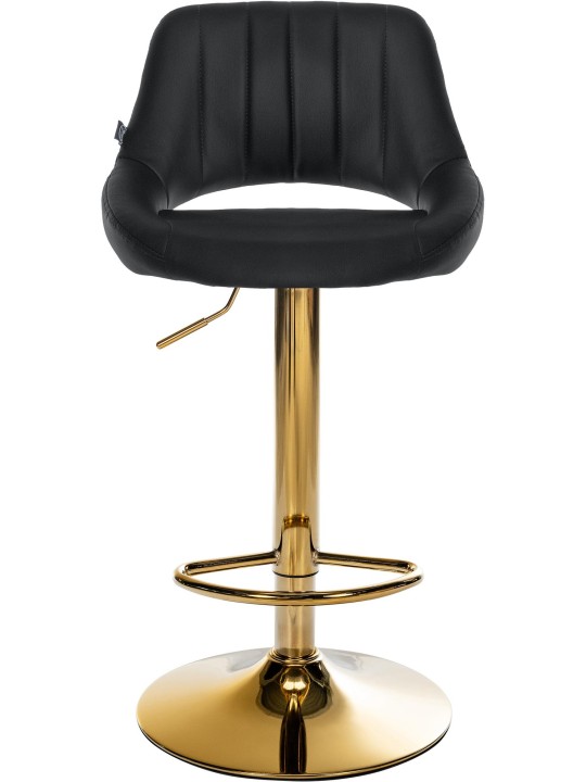 Lot de 2 tabourets de bar Milet simili cuir G, noir Lot de 2 tabourets de bar Milet simili cuir G, noir
