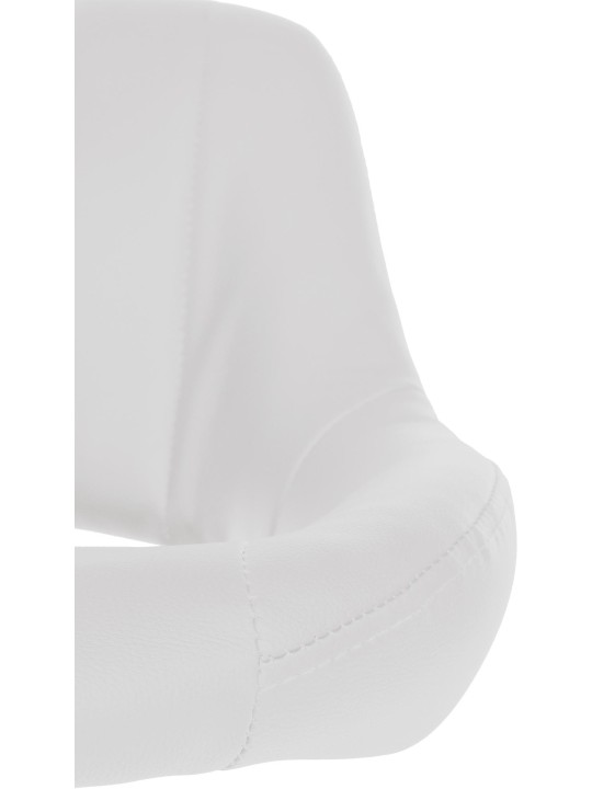 Lot de 2 tabourets de bar Milet similicuir G, blanc Lot de 2 tabourets de bar Milet similicuir G, blanc