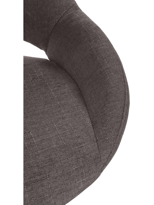 Lot de 2 tabourets de bar Milet tissu G, gris foncé Lot de 2 tabourets de bar Milet tissu G, gris foncé