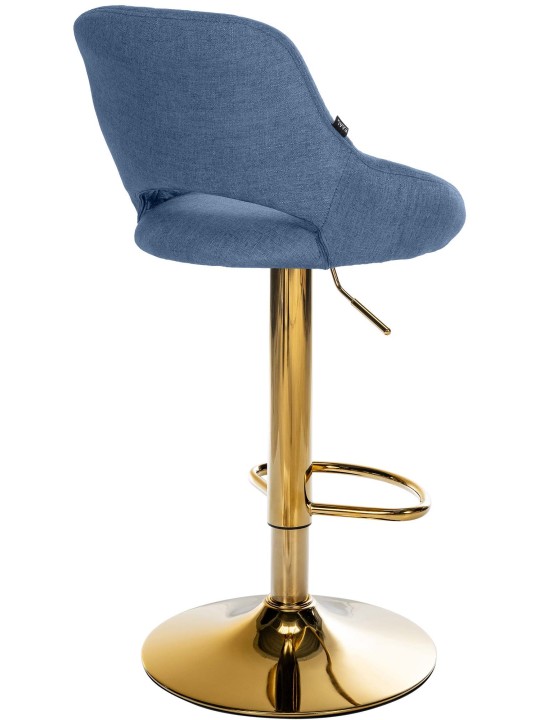 Lot de 2 tabourets de bar Milet tissu G, bleu Lot de 2 tabourets de bar Milet tissu G, bleu