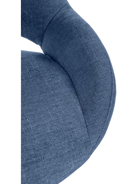 Lot de 2 tabourets de bar Milet tissu G, bleu Lot de 2 tabourets de bar Milet tissu G, bleu