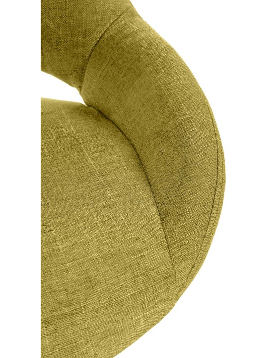 Lot de 2 tabourets de bar Milet tissu G, vert Lot de 2 tabourets de bar Milet tissu G, vert