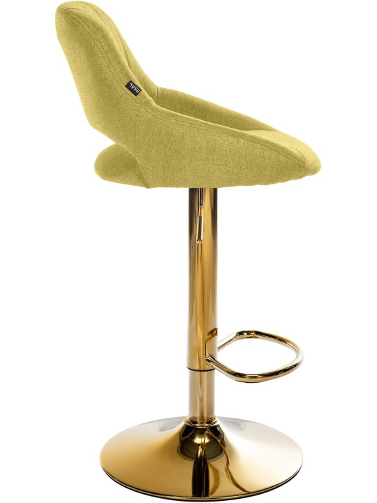 Lot de 2 tabourets de bar Milet tissu G, vert Lot de 2 tabourets de bar Milet tissu G, vert
