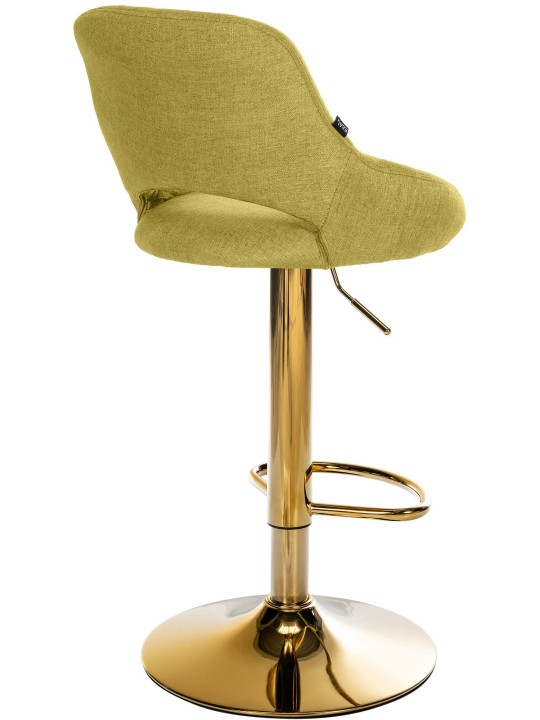 Lot de 2 tabourets de bar Milet tissu G, vert Lot de 2 tabourets de bar Milet tissu G, vert