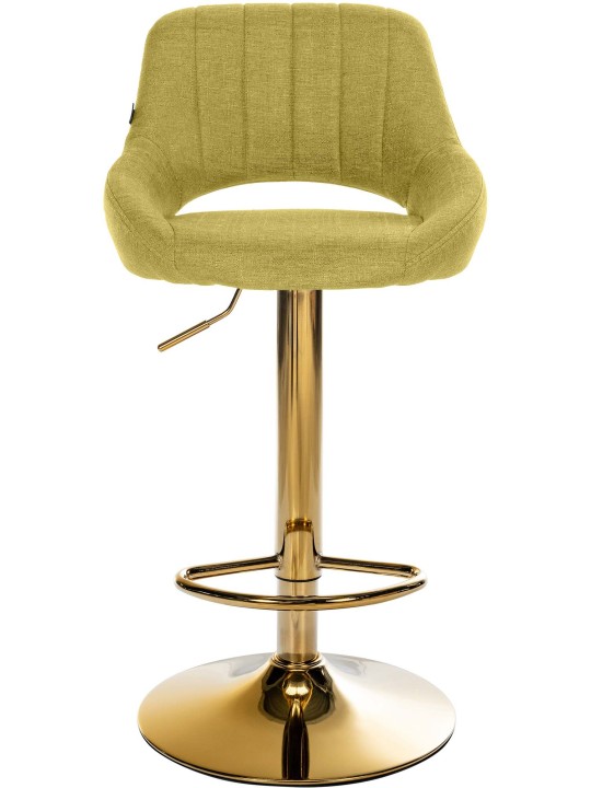 Lot de 2 tabourets de bar Milet tissu G, vert Lot de 2 tabourets de bar Milet tissu G, vert