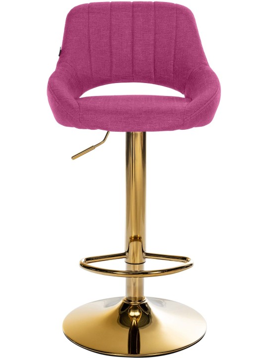 Lot de 2 tabourets de bar Milet tissu G, violet Lot de 2 tabourets de bar Milet tissu G, violet