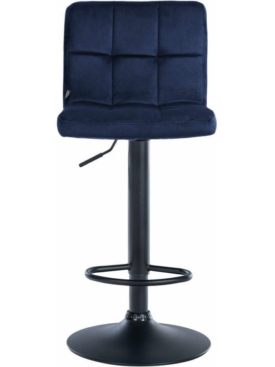 Tabouret de bar velours Pérou, bleu Tabouret de bar velours Pérou, bleu