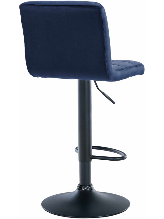 Tabouret de bar velours Pérou, bleu Tabouret de bar velours Pérou, bleu