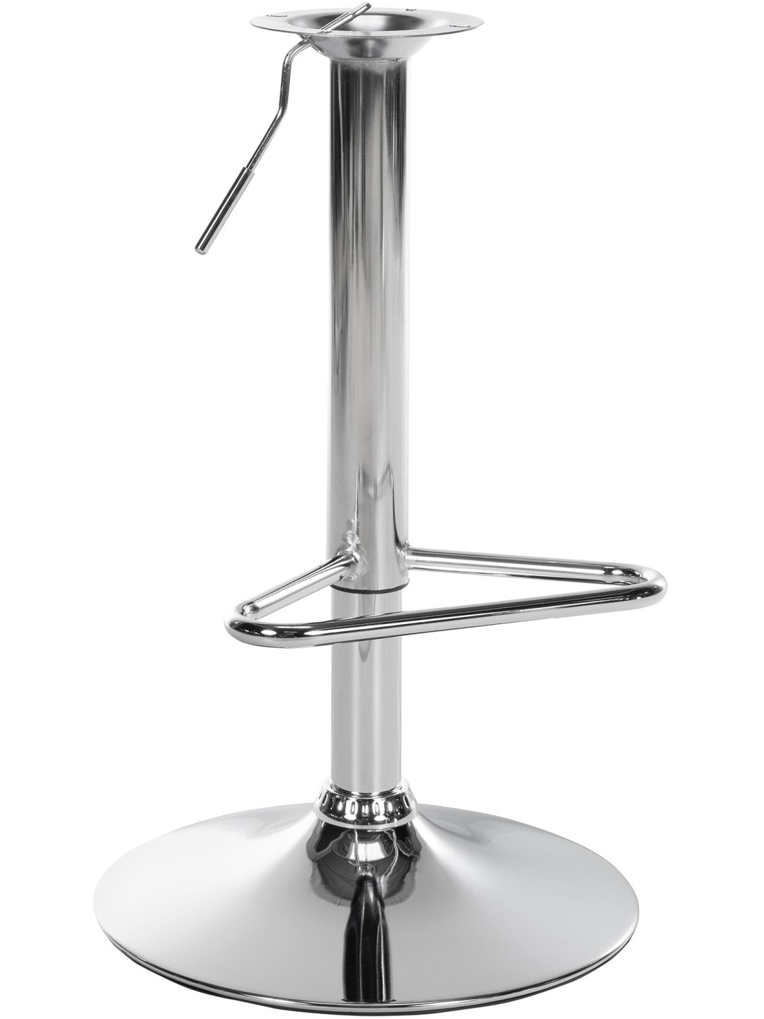 Châssis de remplacement 2 tabourets de bar 10x10 cm, chrome