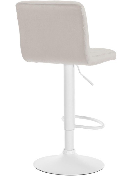 Tabouret de bar velours Pérou, crème Tabouret de bar velours Pérou, crème