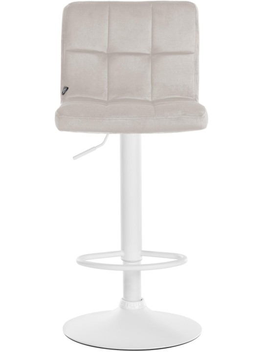 Tabouret de bar velours Pérou, crème Tabouret de bar velours Pérou, crème