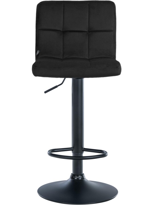 Tabouret de bar velours Pérou, noir Tabouret de bar velours Pérou, noir