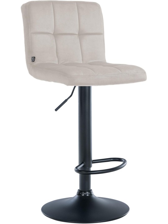 Tabouret de bar velours Pérou, crème Tabouret de bar velours Pérou, crème