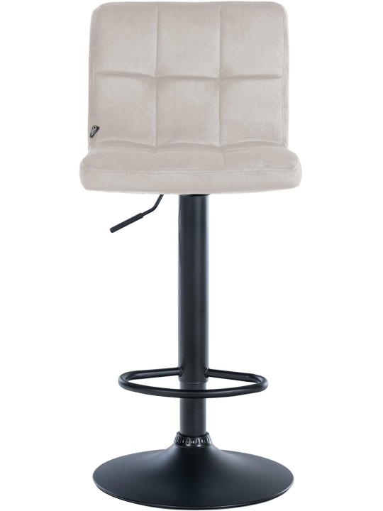 Tabouret de bar velours Pérou, crème Tabouret de bar velours Pérou, crème