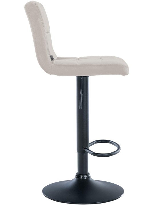 Tabouret de bar velours Pérou, crème Tabouret de bar velours Pérou, crème