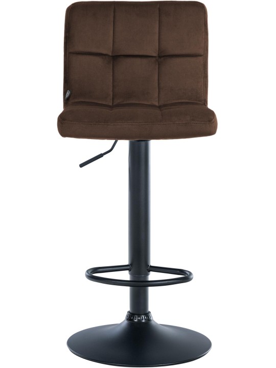 Tabouret de bar velours Pérou, brun Tabouret de bar velours Pérou, brun