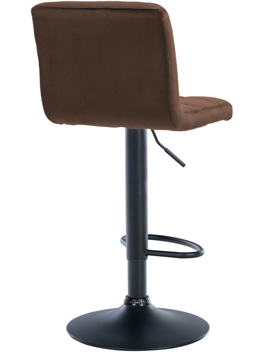 Tabouret de bar velours Pérou, brun Tabouret de bar velours Pérou, brun