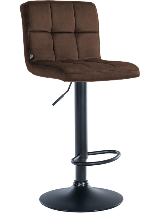 Tabouret de bar velours Pérou, brun Tabouret de bar velours Pérou, brun