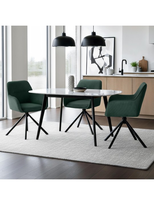 Chaise Tipton Cord, verte Chaise Tipton Cord, verte