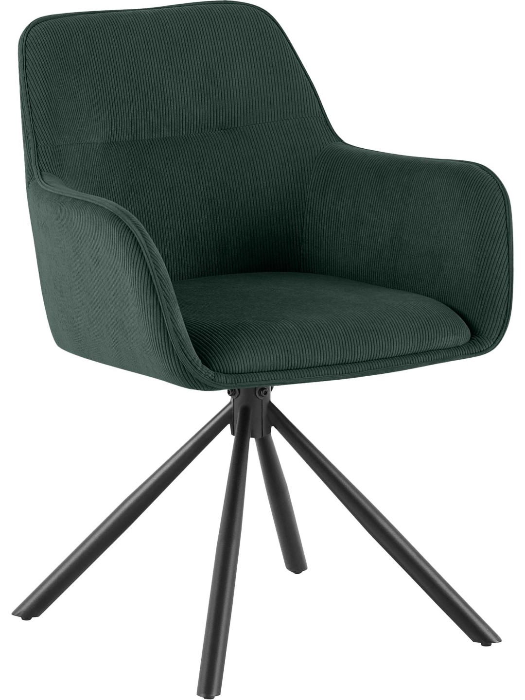Chaise Tipton Cord, verte