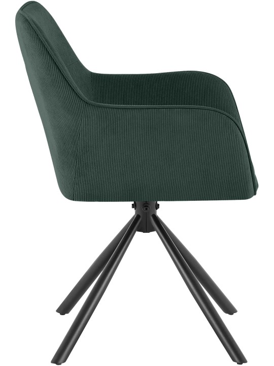 Chaise Tipton Cord, verte Chaise Tipton Cord, verte