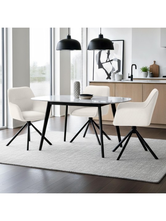 Chaise Tipton Cord, crème Chaise Tipton Cord, crème