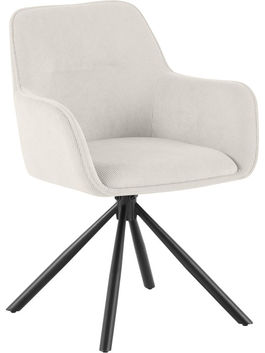 Chaise Tipton Cord, crème Chaise Tipton Cord, crème