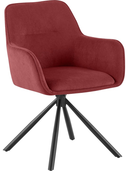 Chaise Tipton Cord, bordeaux Chaise Tipton Cord, bordeaux