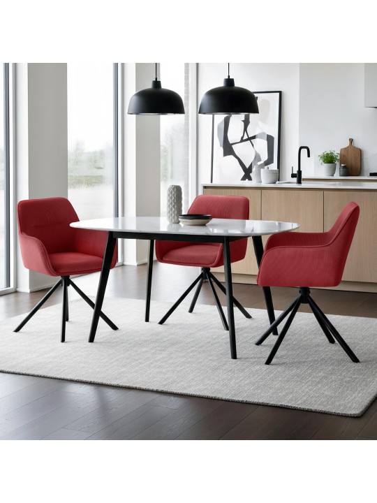Chaise Tipton Cord, bordeaux Chaise Tipton Cord, bordeaux