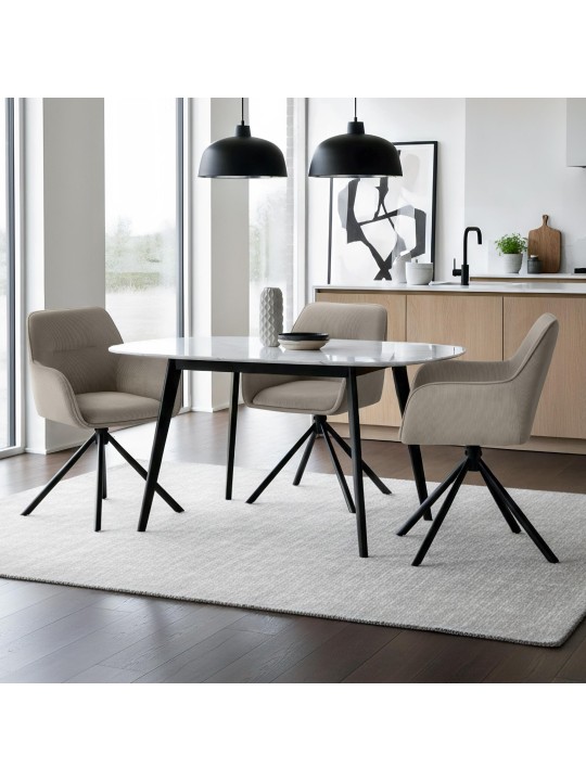 Chaise Tipton Cord, taupe Chaise Tipton Cord, taupe