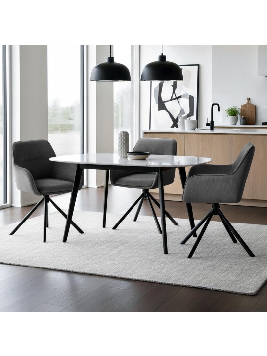 Chaise Tipton Cord, gris Chaise Tipton Cord, gris