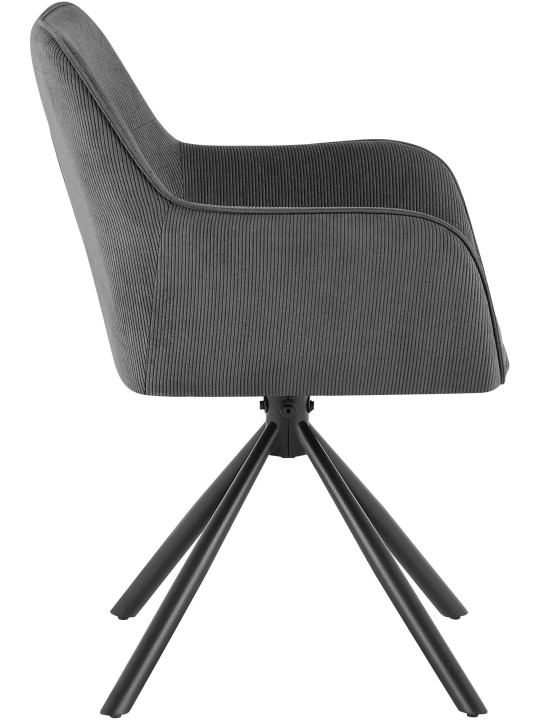 Chaise Tipton Cord, gris Chaise Tipton Cord, gris