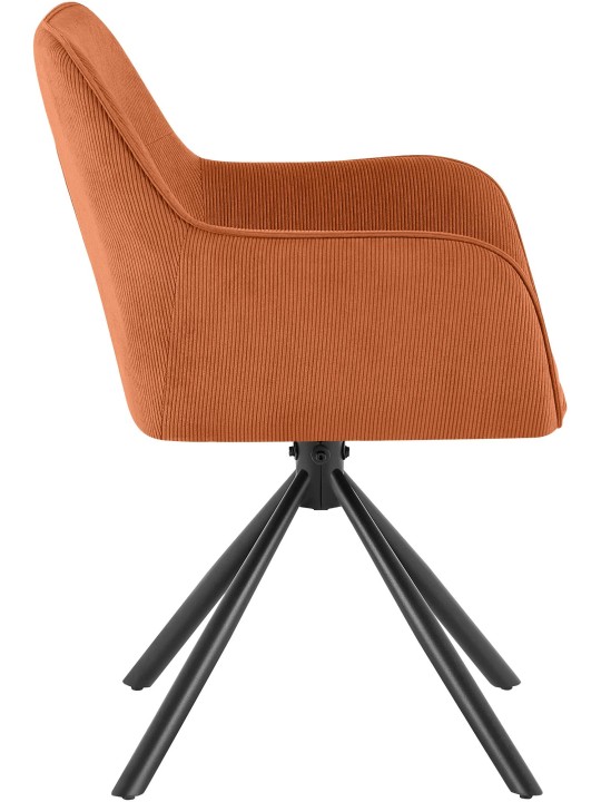 Chaise Tipton Cord, orange Chaise Tipton Cord, orange