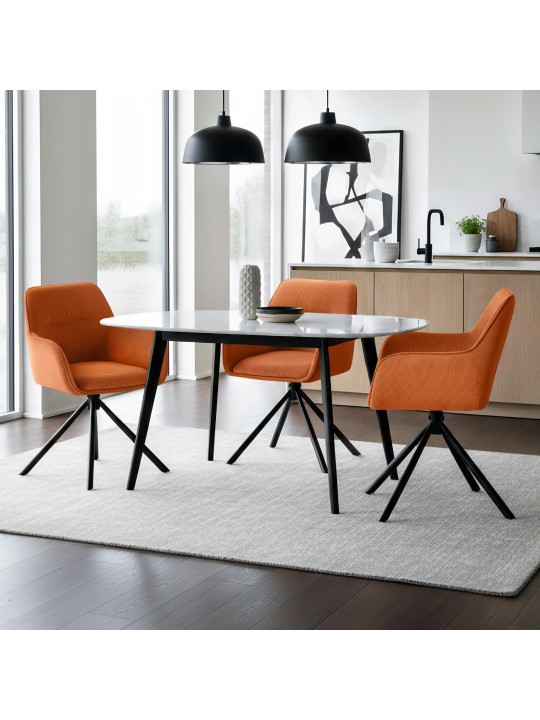 Chaise Tipton Cord, orange Chaise Tipton Cord, orange