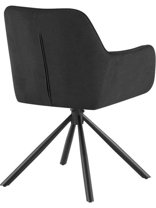 Chaise Tipton Cord, noir Chaise Tipton Cord, noir