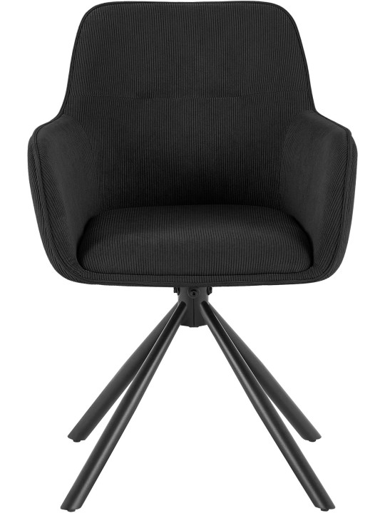 Chaise Tipton Cord, noir Chaise Tipton Cord, noir