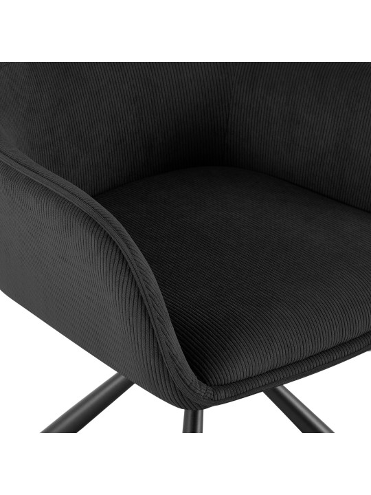 Chaise Tipton Cord, noir Chaise Tipton Cord, noir
