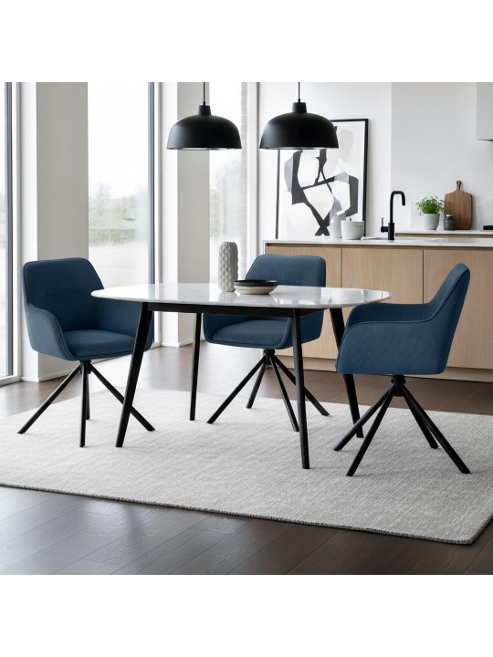 Chaise Tipton Cord, bleu Chaise Tipton Cord, bleu