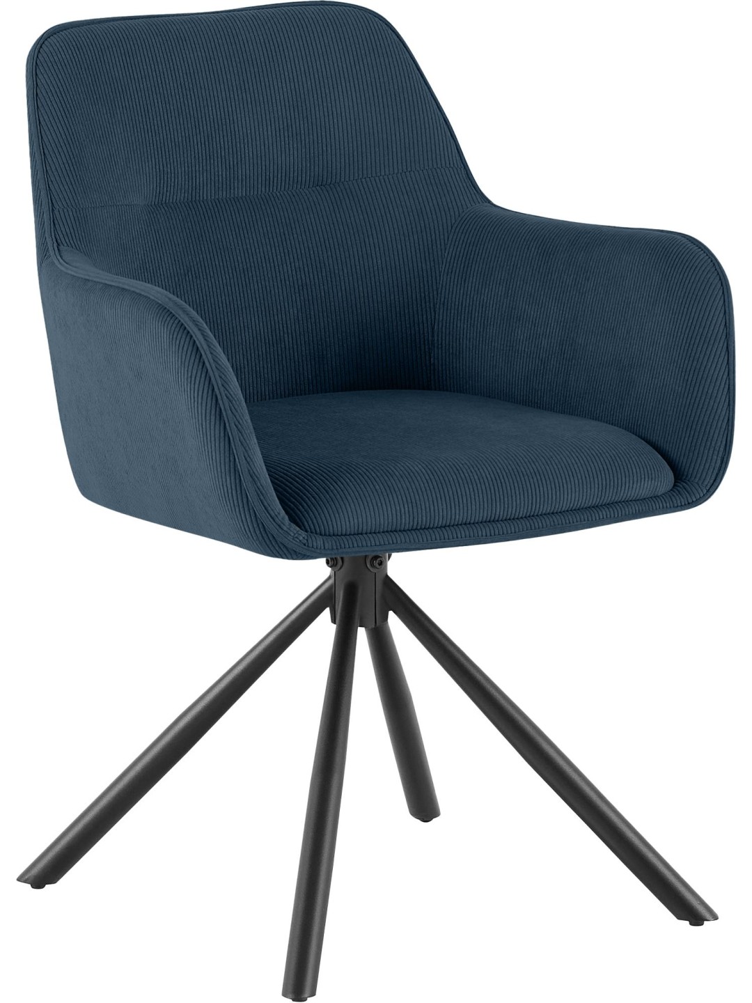 Chaise Tipton Cord, bleu