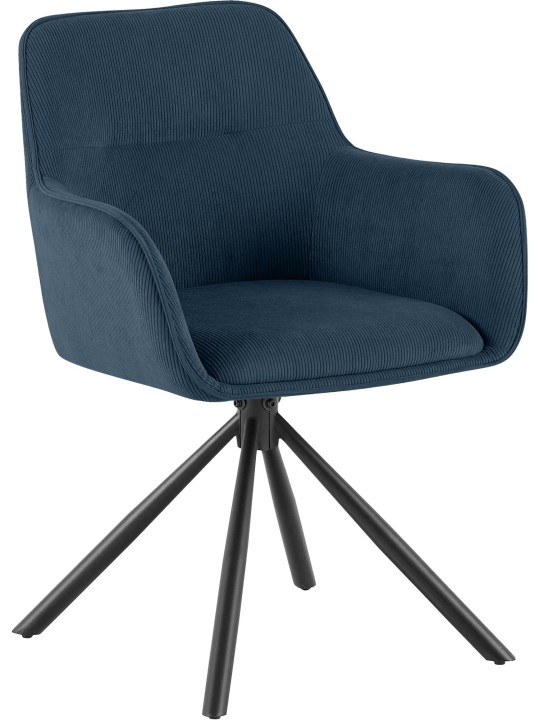 Chaise Tipton Cord, bleu Chaise Tipton Cord, bleu