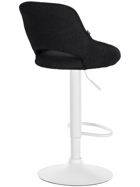 Tabouret de bar Milet tissu, noir