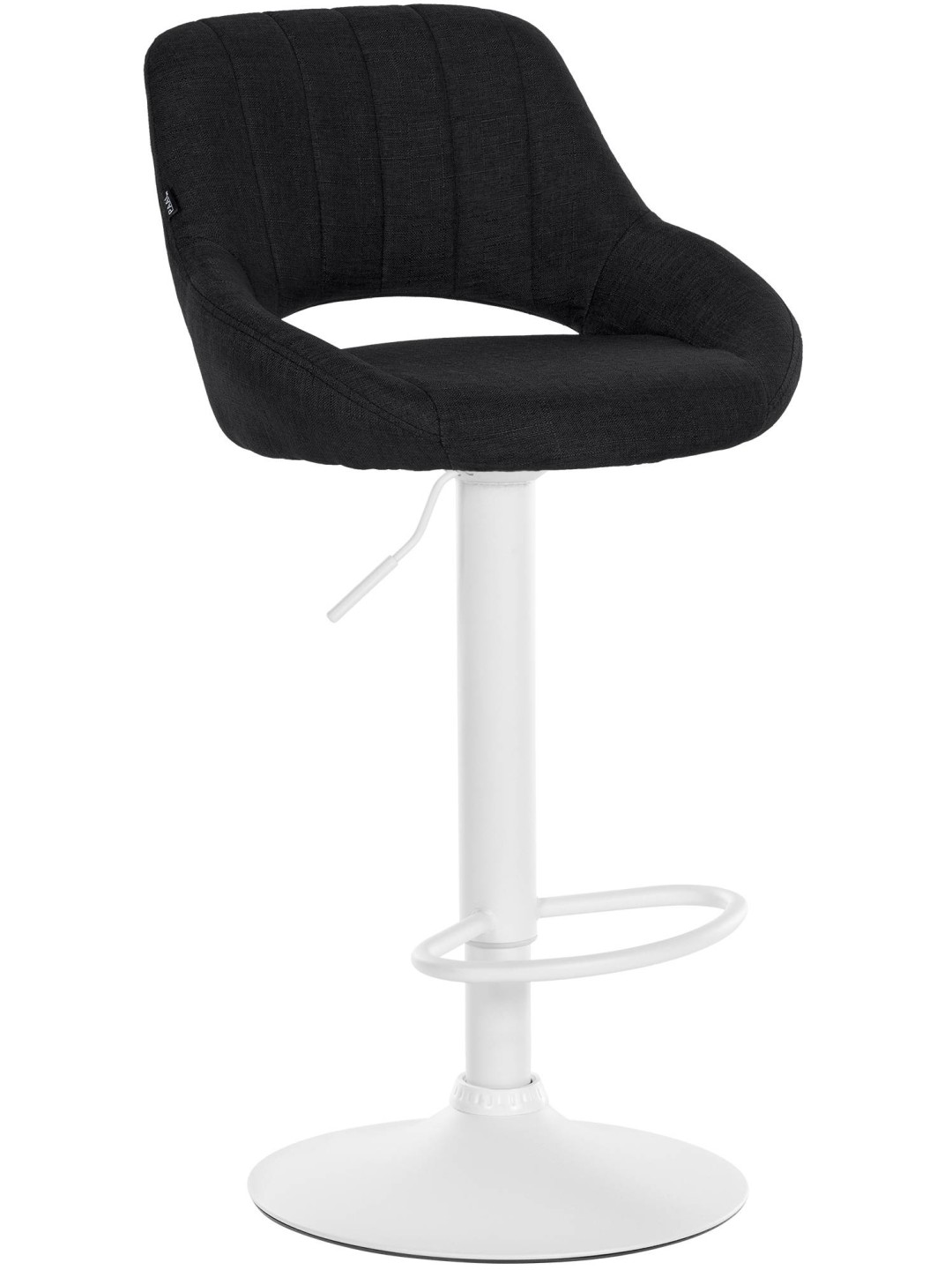 Tabouret de bar Milet tissu, noir
