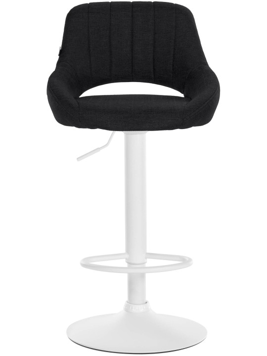 Tabouret de bar Milet tissu, noir
