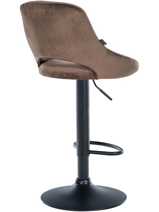Tabouret de bar Milet velours, brun Tabouret de bar Milet velours, brun
