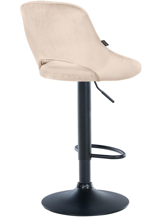 Tabouret de bar Milet velours, crème Tabouret de bar Milet velours, crème