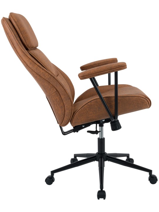 Chaise de bureau Siddar, marron antique