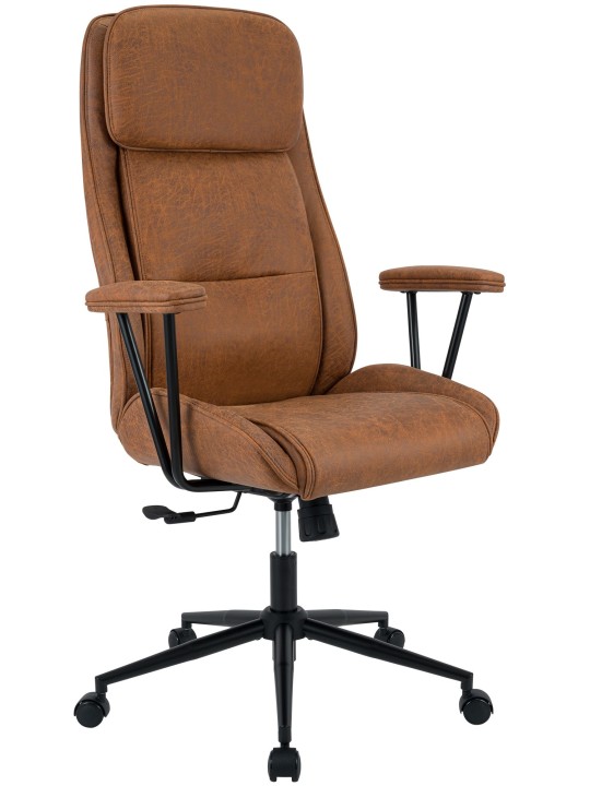 Chaise de bureau Siddar, marron antique